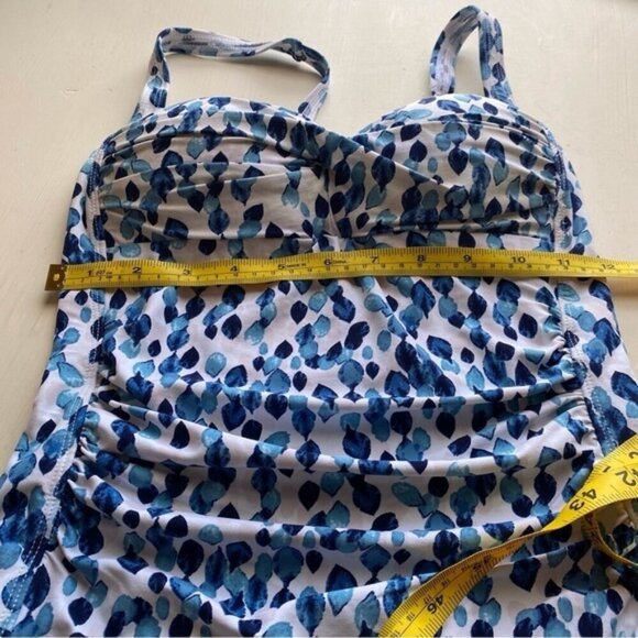 Nip Tuck Petal Plunge Joanne One Piece Swimsuit US 6 Sweetheart Neck Ruched Side - Picture 13 of 16